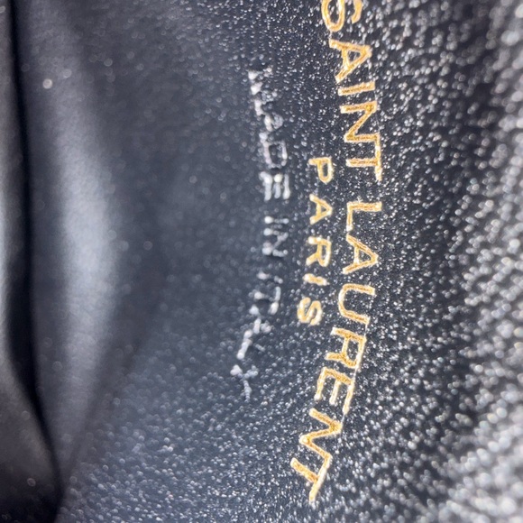 YSL Cassandre Matelasse card holder in black - Picture 4 of 6